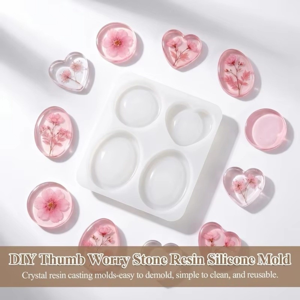 Resin Craft Ideas - 새로운 실리콘 포켓 스톤 몰드, 4가지