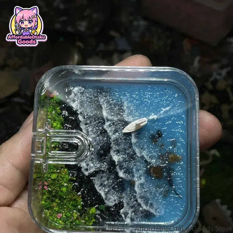 Resin Crafts Diy - 등대와 물고기 풍경을 담은 레진 공예품,