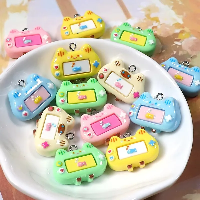 10개들이 대용량 카툰 게임 콘솔 레진 장식, 고양이가 - Resin Crafts Diy 리뷰 및 가격