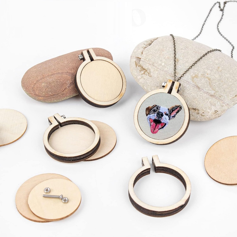 10PCS 미니 자 수 후프 나무 반지 라운드 교차 스 - Wood Ring Blank 리뷰 및 가격