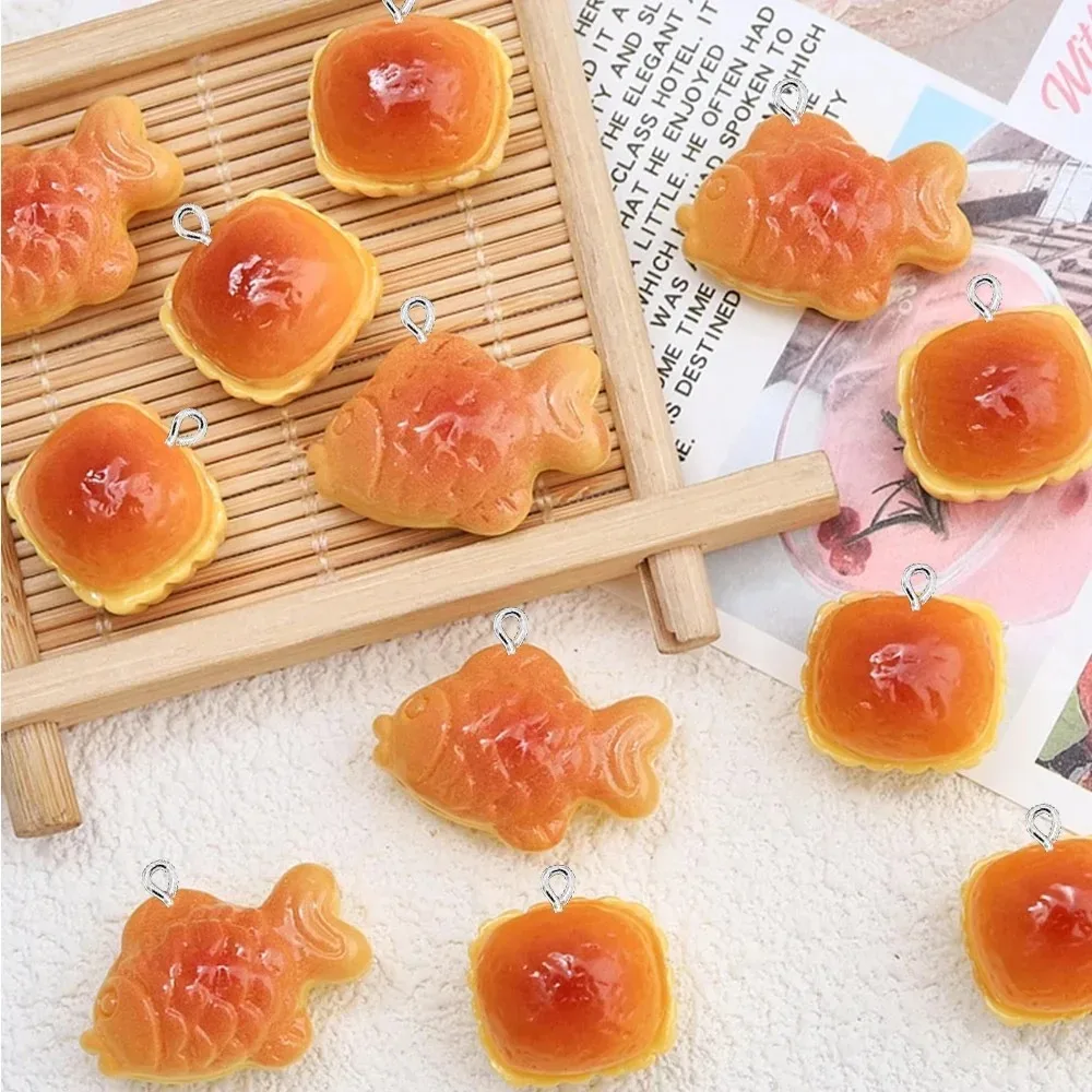 10개입, 반짝이는 평면 뒷면의 물고기 모양 레진 장식 - Resin Crafts Diy 리뷰 및 가격