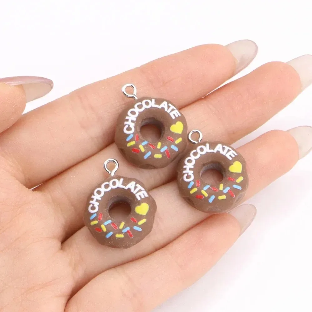귀여운 3D 빵 모양 도넛 레진 장식 10개 세트, 다 - Resin Crafts Diy 리뷰 및 가격