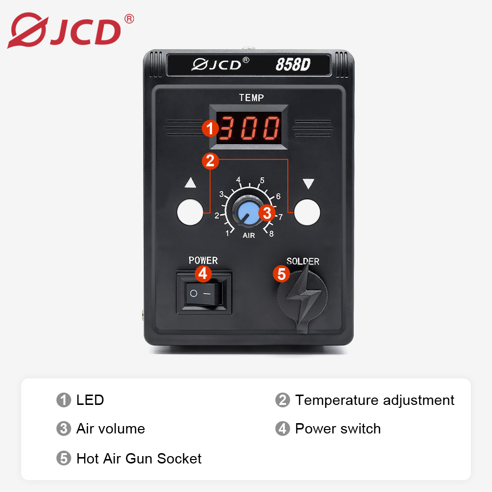 JCD 뜨거운 공기 총 858D BGA 재 작업 납땜  - Heat Gun Small 리뷰 및 가격
