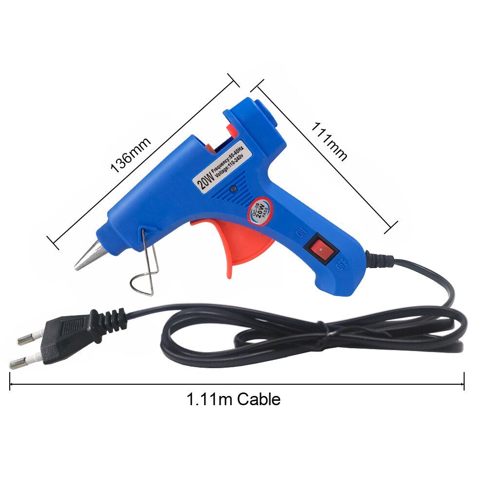 20W 핫 멜트 접착제 총 가정용 산업용 미니 건 전기 - Heat Gun Small 리뷰 및 가격