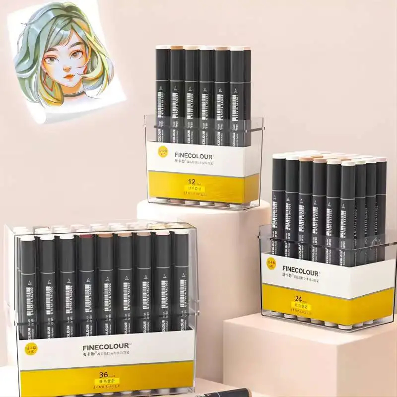 Finecolour EF103 더블 헤드 스케치 마커  - Copic Marker Sketch 리뷰 및 가격