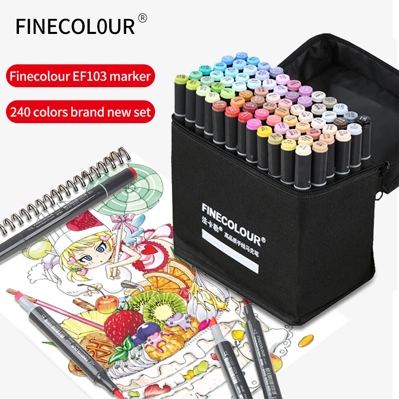 Finecolour EF103 더블 헤드 스케치 마커  - Copic Marker Sketch 리뷰 및 가격