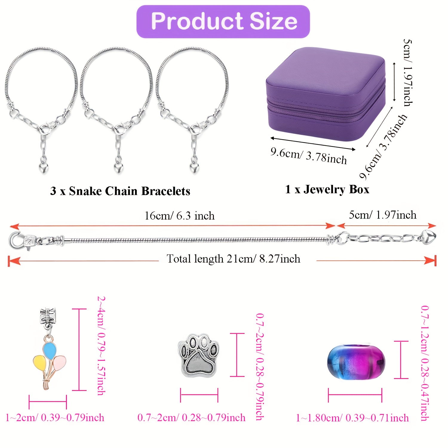 보라색 보석 상자와 핑크색 장식이 들어 있는 68개의  - Resin Crafts Diy 리뷰 및 가격