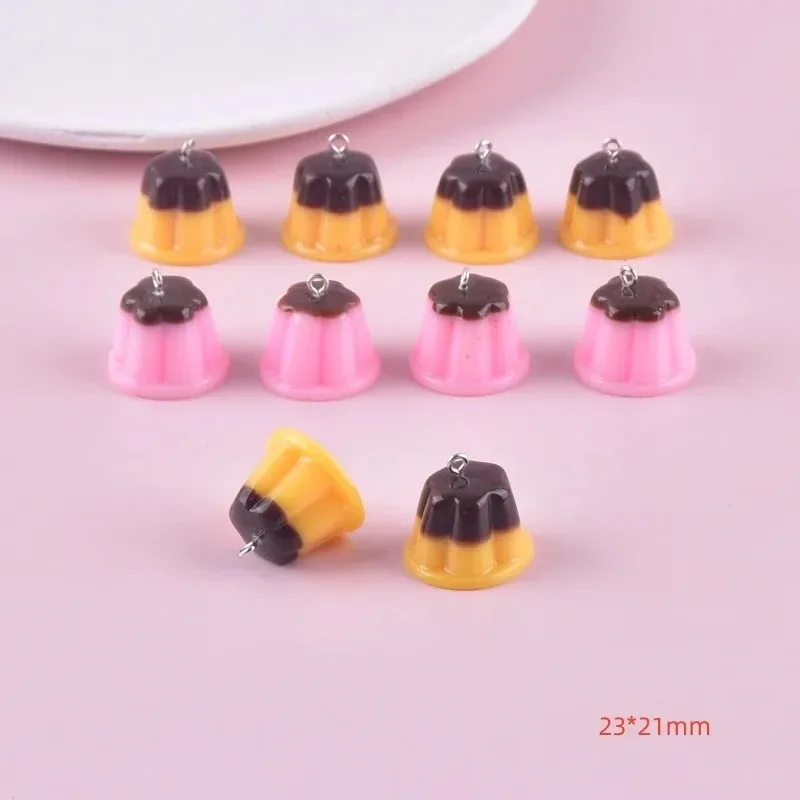 10개입 3D 미니 디저트 푸딩 레진 펜던트, 귀여운  - Resin Crafts Diy 리뷰 및 가격