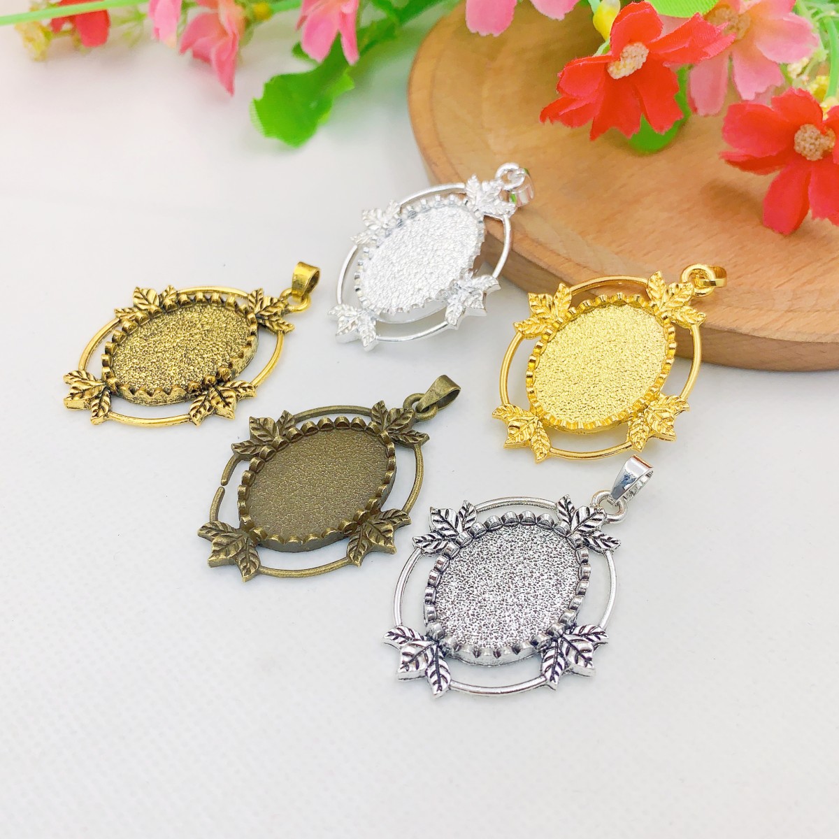 Onebeading Fit 18x25mm 타원형 카보  - Bezels Set Pendant 리뷰 및 가격