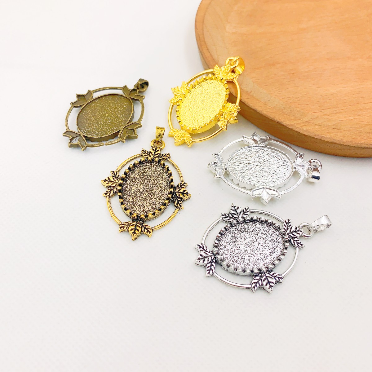 Onebeading Fit 18x25mm 타원형 카보  - Bezels Set Pendant 리뷰 및 가격