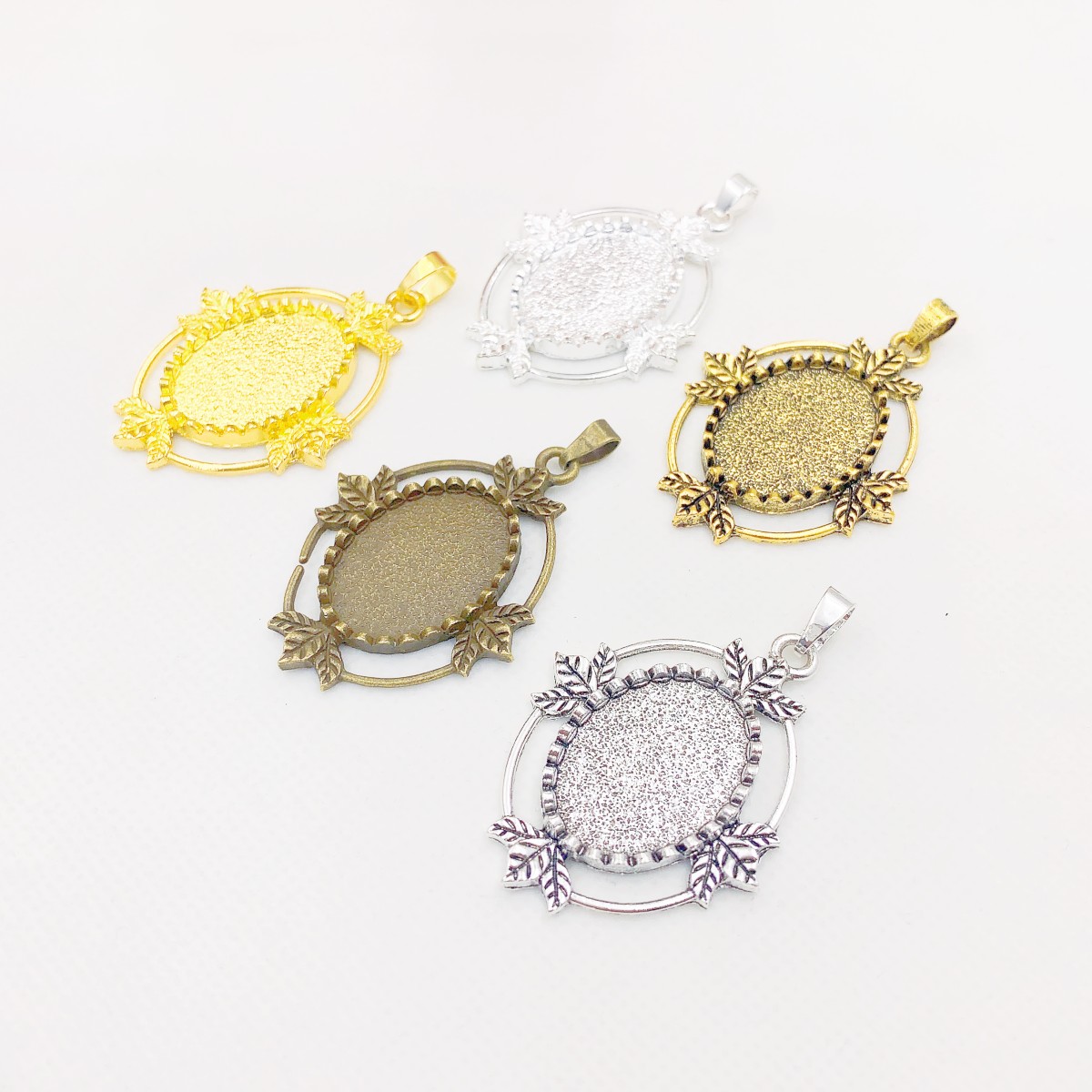 Onebeading Fit 18x25mm 타원형 카보  - Bezels Set Pendant 리뷰 및 가격