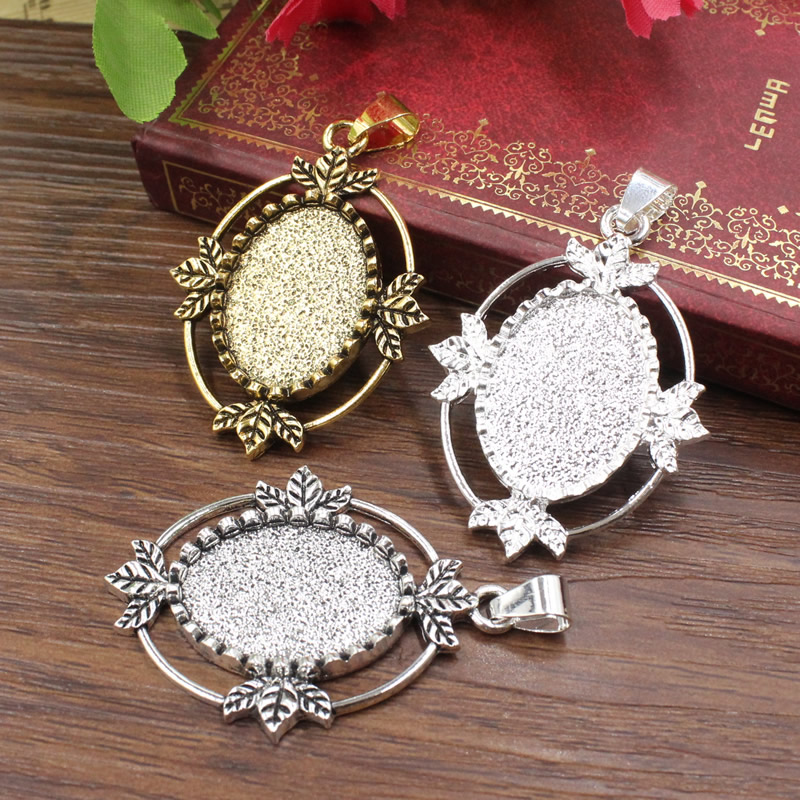 Onebeading Fit 18x25mm 타원형 카보  - Bezels Set Pendant 리뷰 및 가격